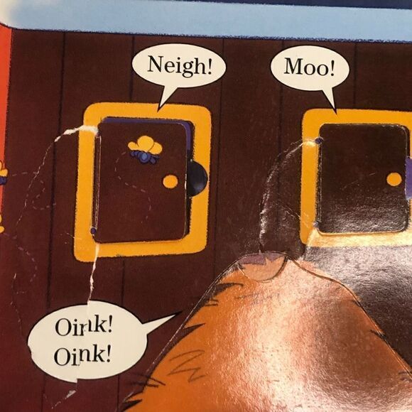 fisher price my little people farm a lift the flap play book cardboard as is - Picture 8 of 11